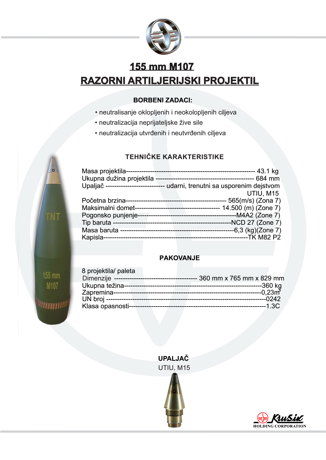 155mm HE M107
