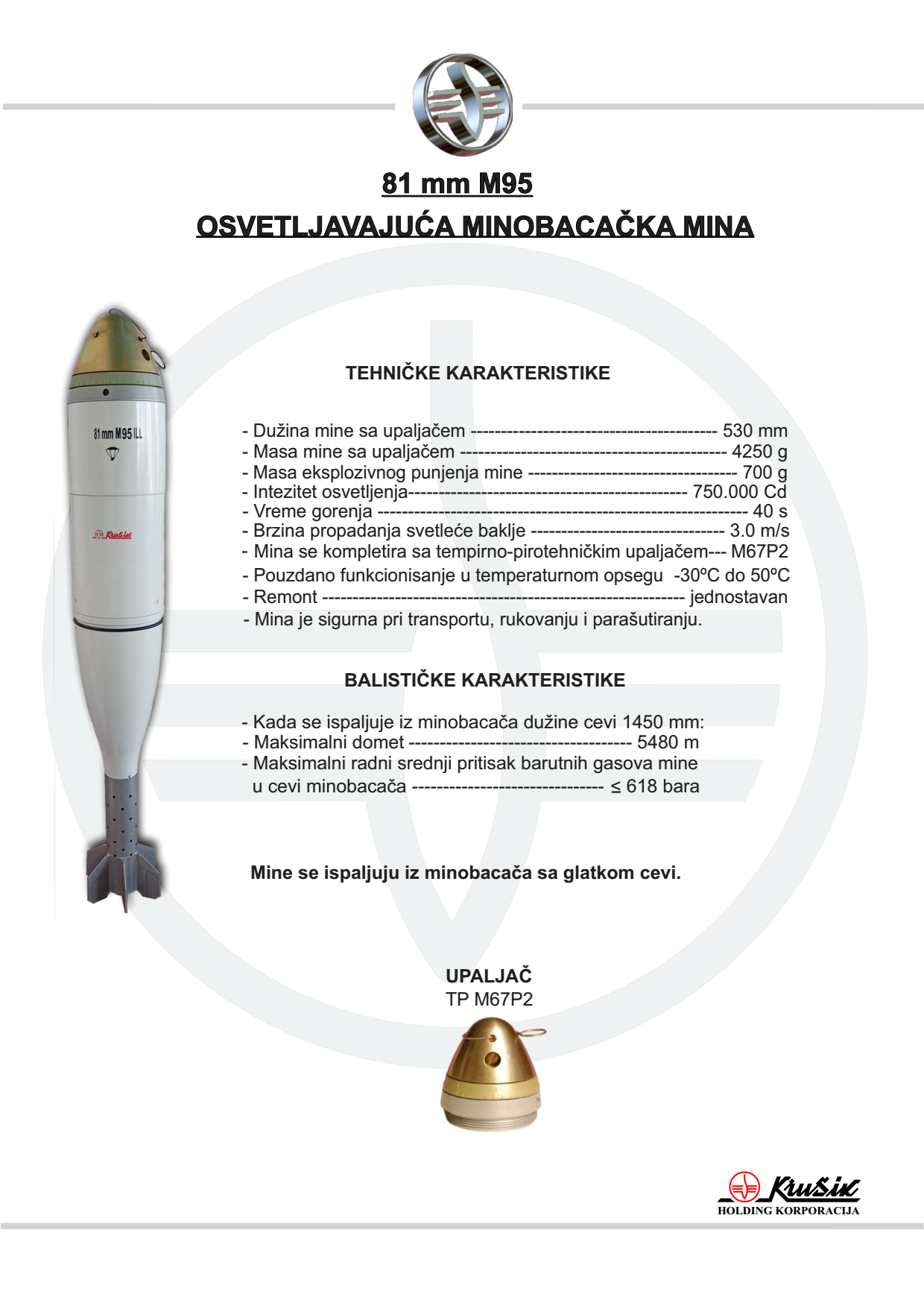 81mm OSVETLJAVAJUĆA MINA M95 1